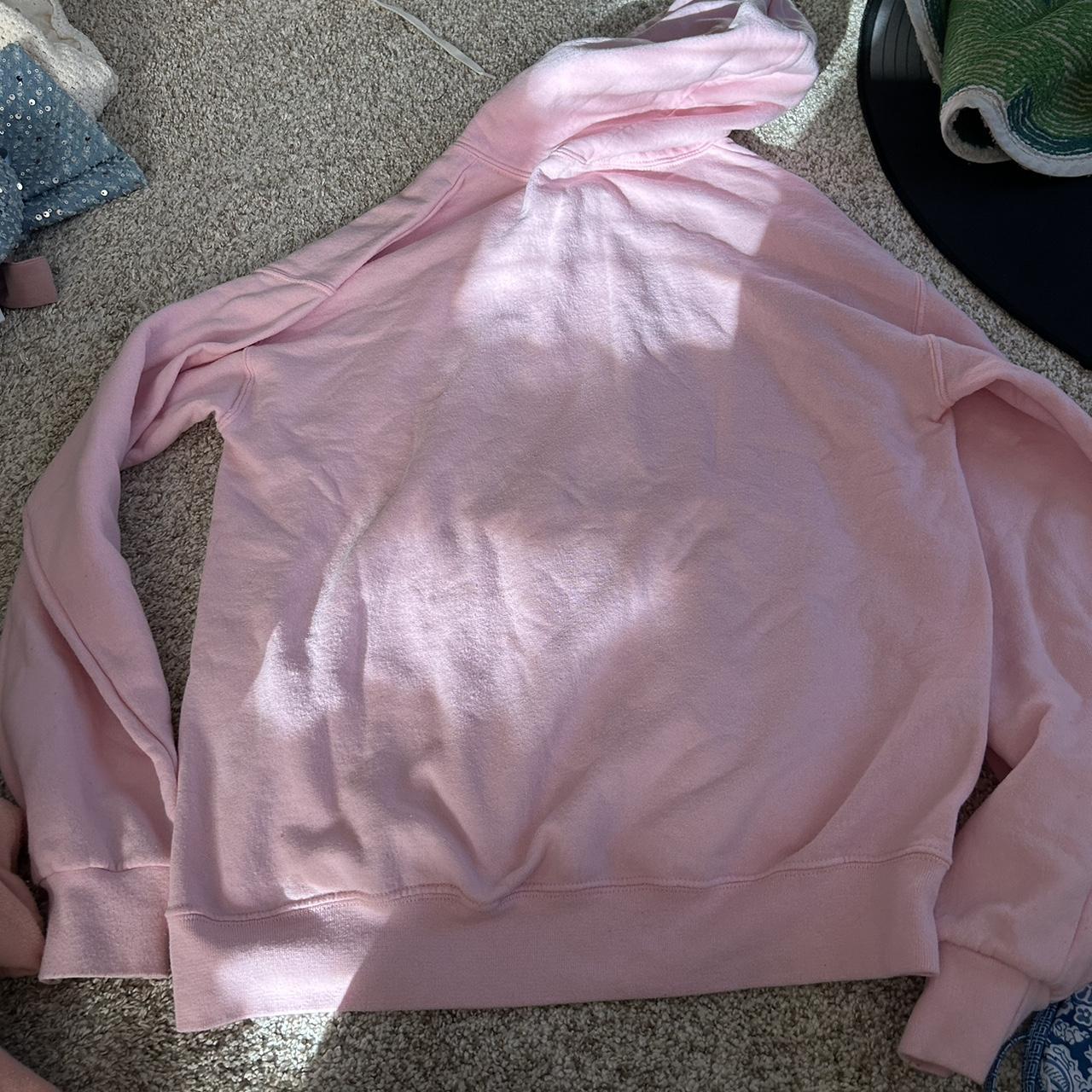 19.p.pretty様 the cutest pink graphic hoodie 🩷 size medium brand: | Depop