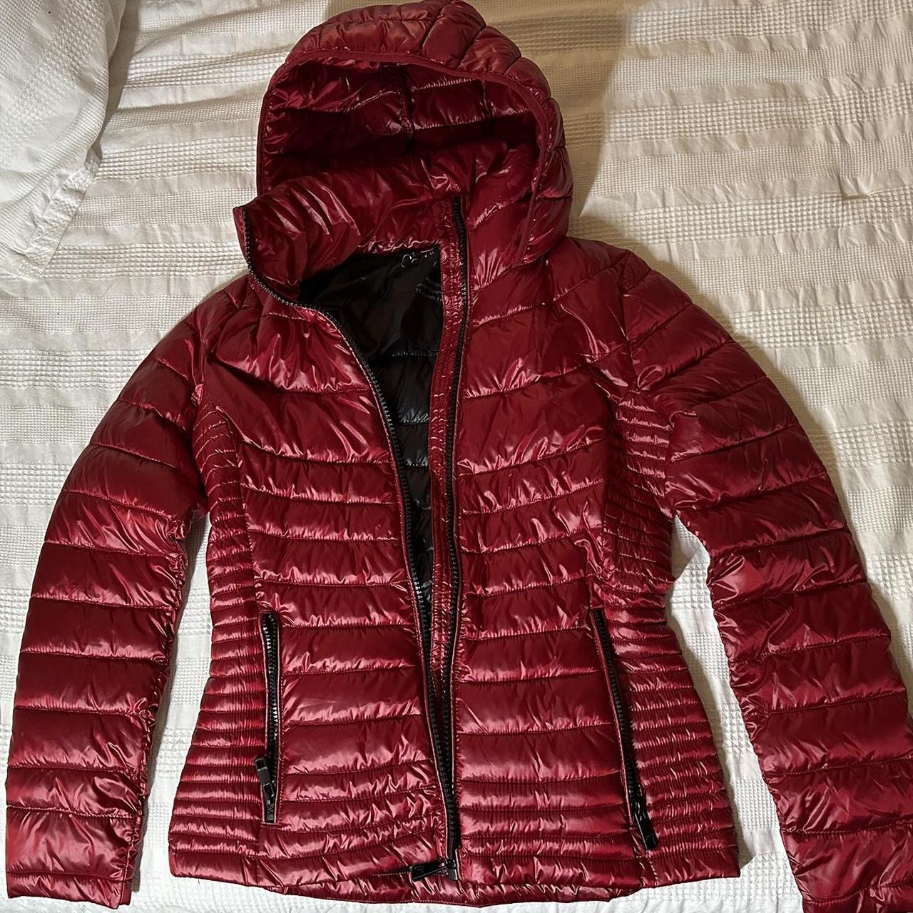 Calvin klein women's hot sale red jacket