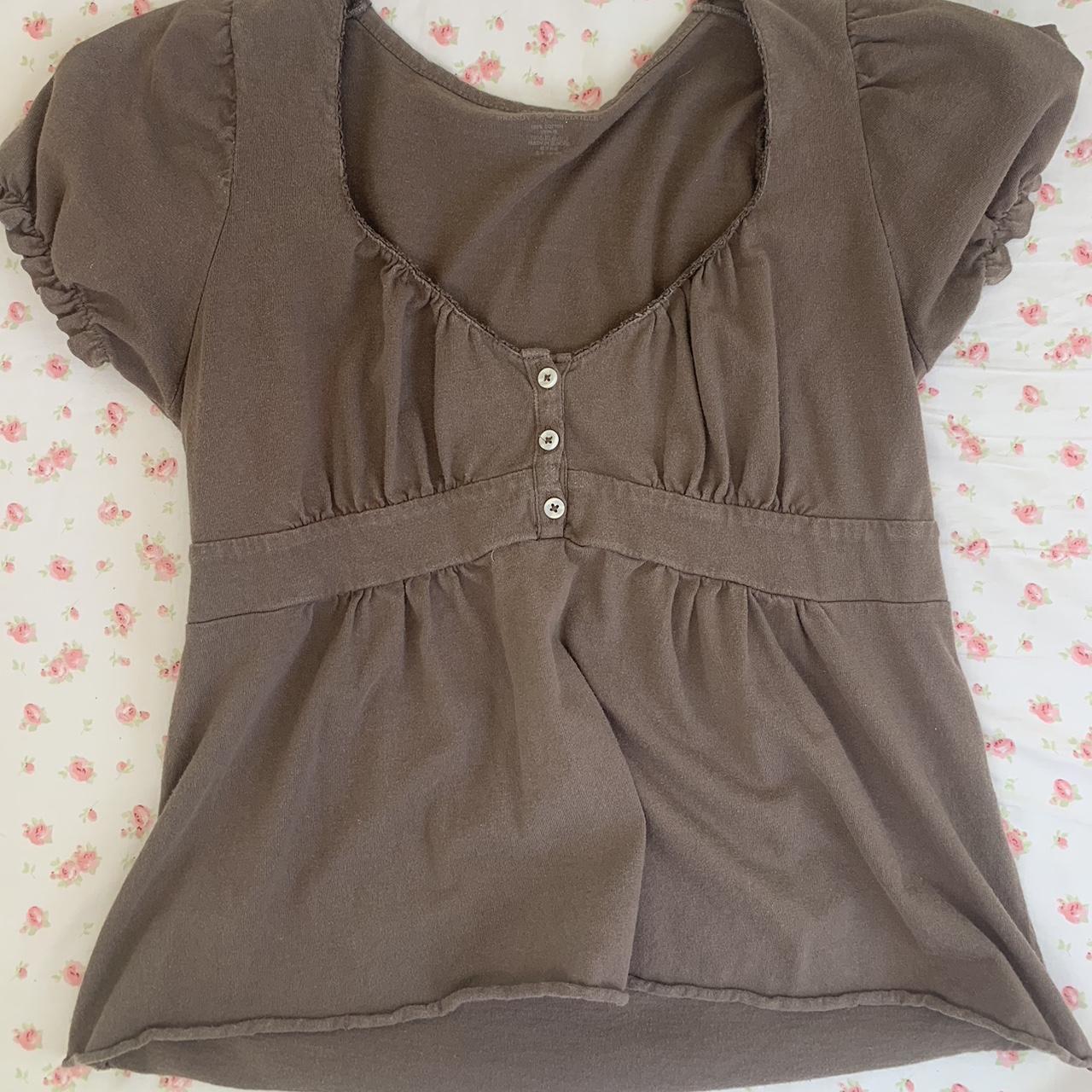 Brown Brandy Milkmaid Top🎀 Perfect For A Rory Depop