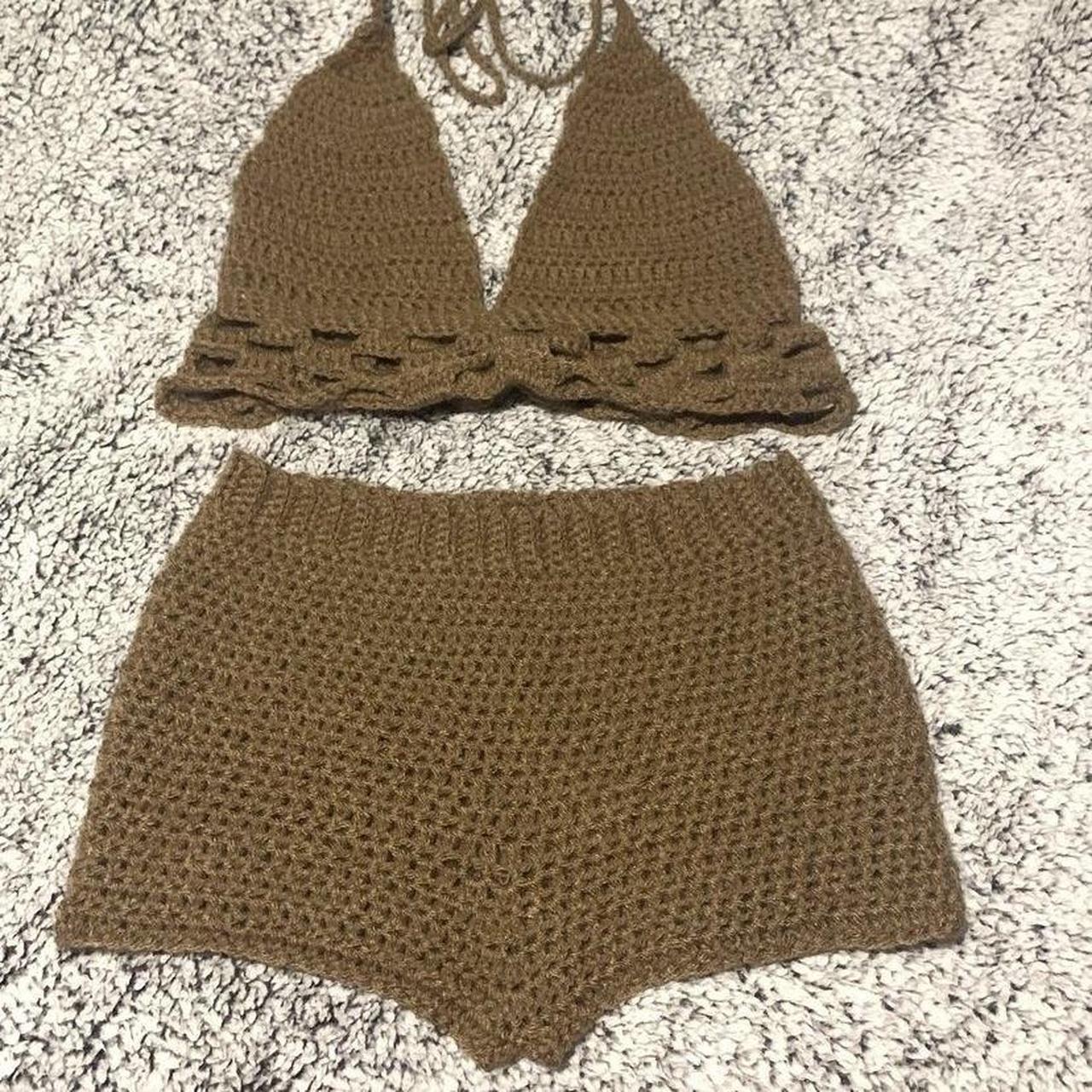 Crochet 2 Piece Set Depop