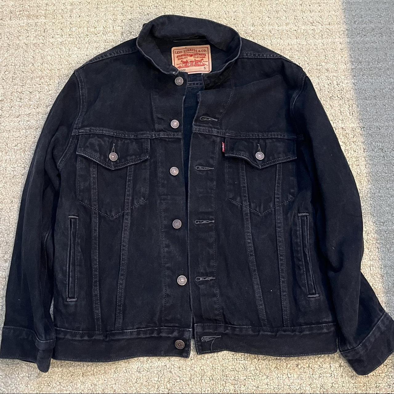 Levi’s Black Jean Jacket. Great condition, only... Depop