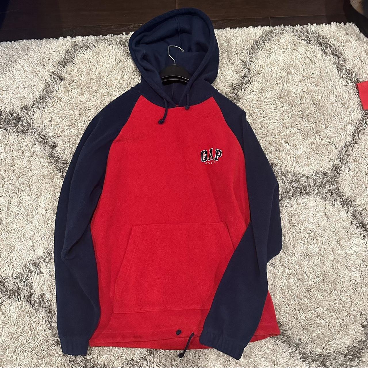 Red and discount black gap hoodie