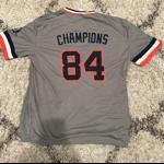 Detroit Tigers 1984 Championship Jersey Adult Medium Gray 30th Anniversary  2014