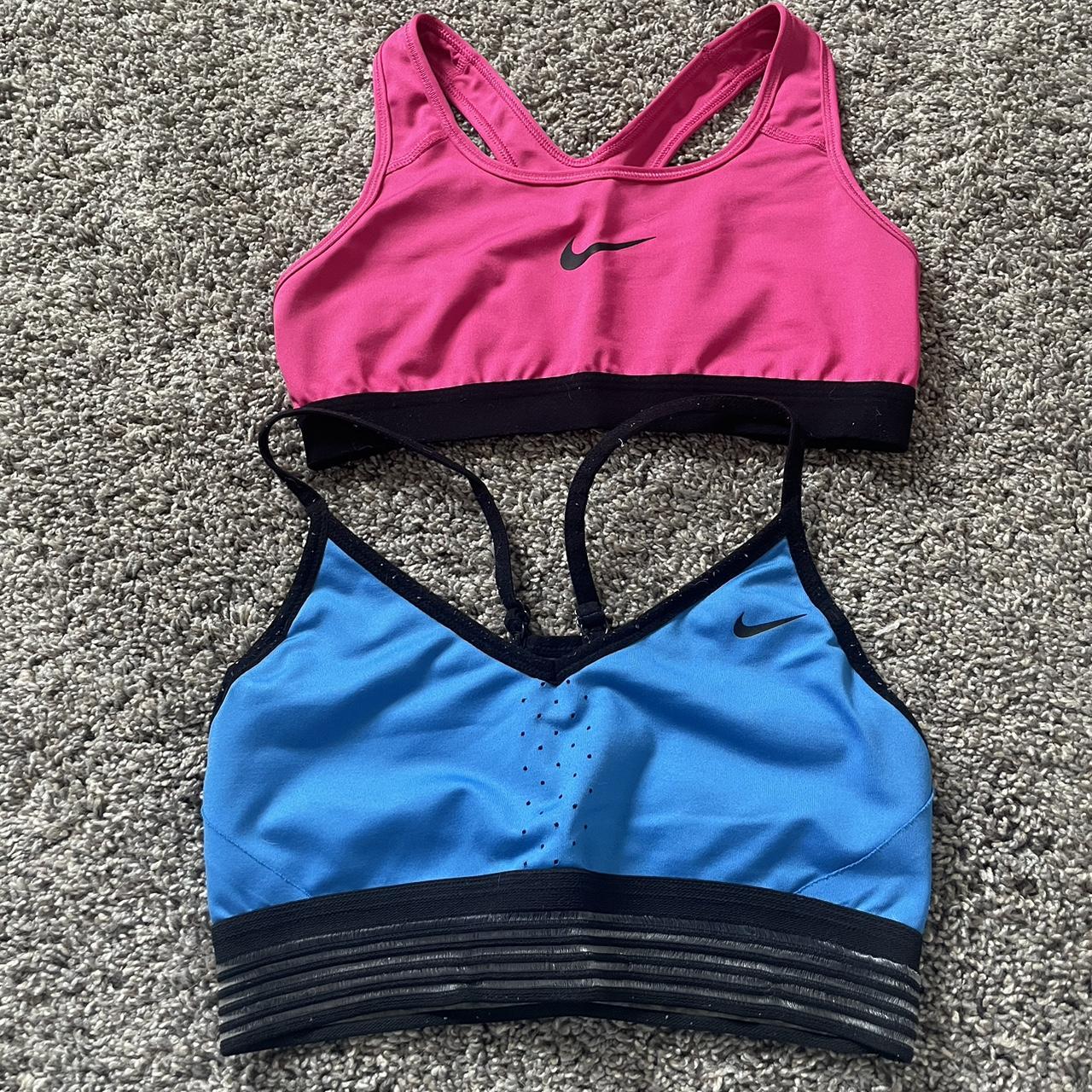 nike bras size small 10$ for both - both used - can - Depop