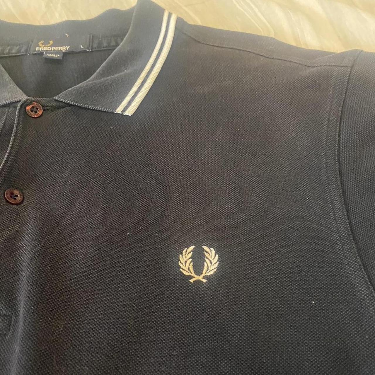 Fred Perry Men's Black and White Polo-shirts (3)