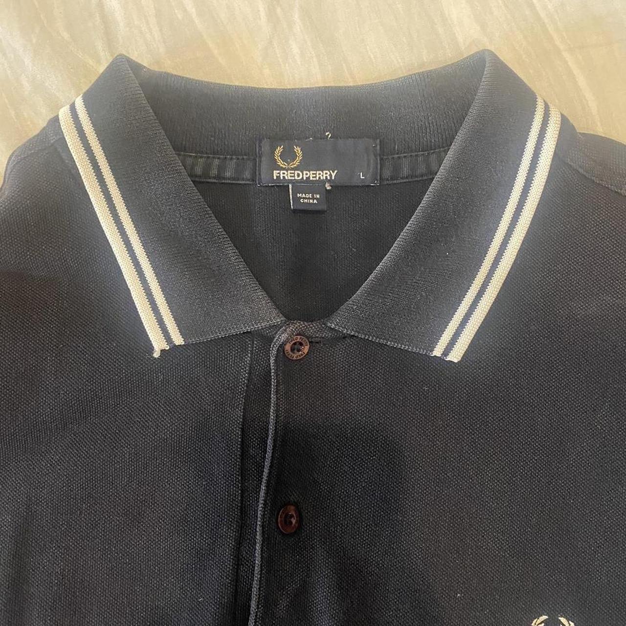 Fred Perry Men's Black and White Polo-shirts (4)
