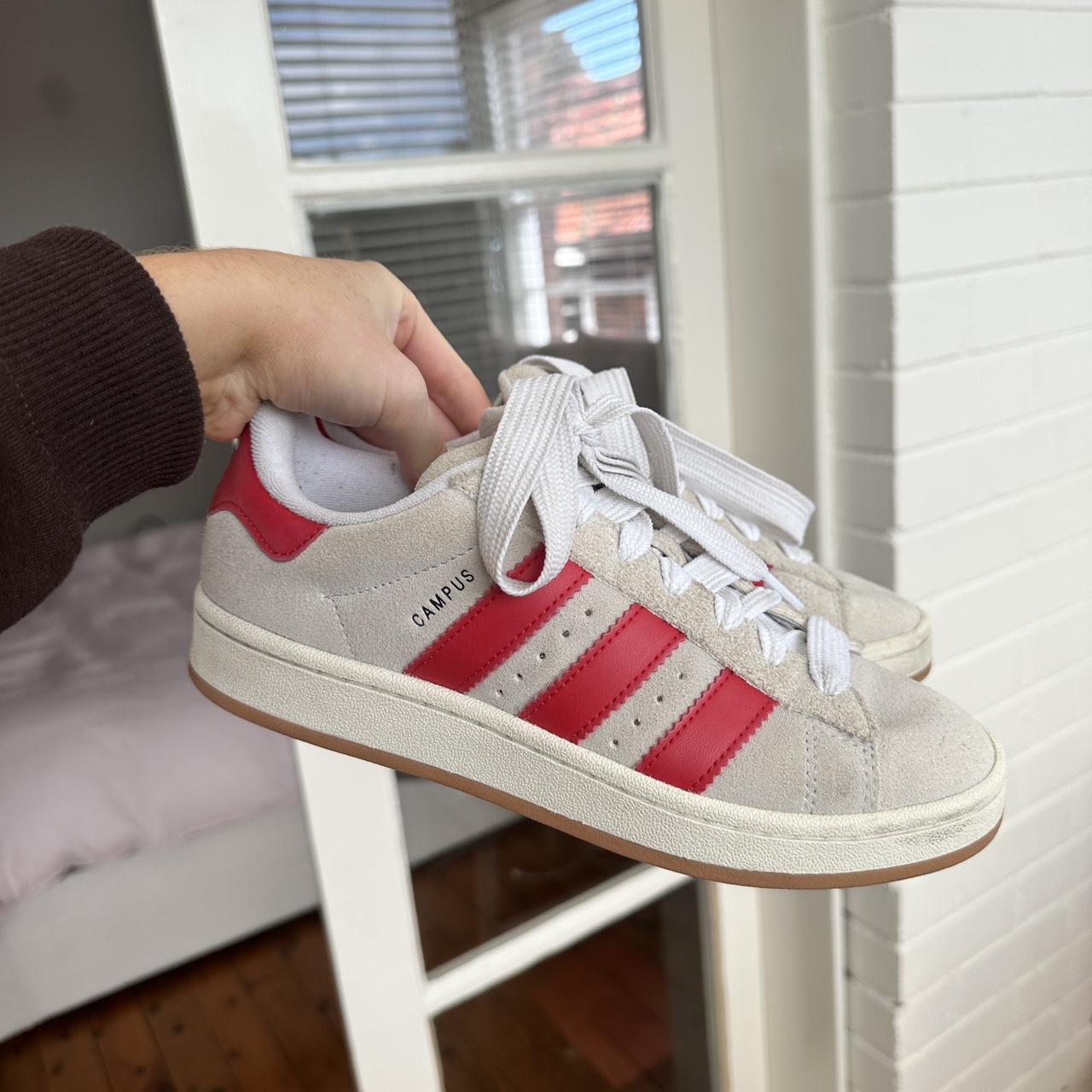 Adidas Campus sneakers crystal white better. Depop