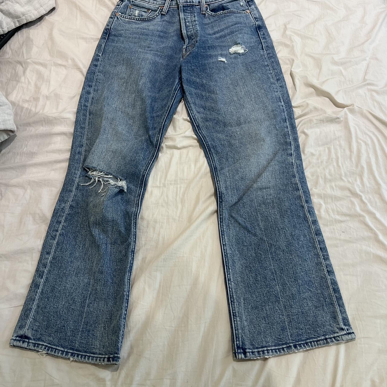 Mother brand jeans. Size 27. Cropped jeans with... - Depop