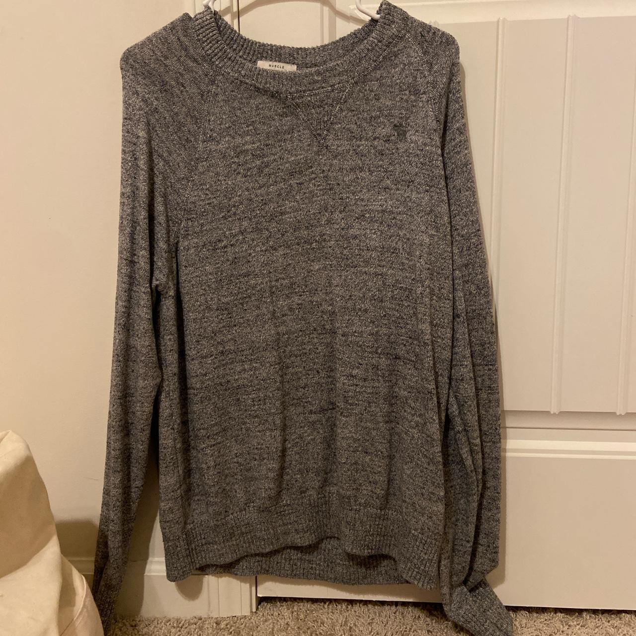 Abercrombie & Fitch Men's Grey Jumper | Depop