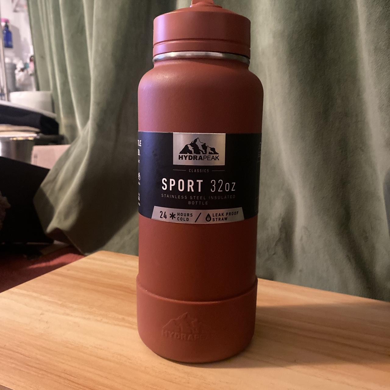 NEW Hydrapeak 32 oz Sports Water Bottle, Stainless Steel Insulated.