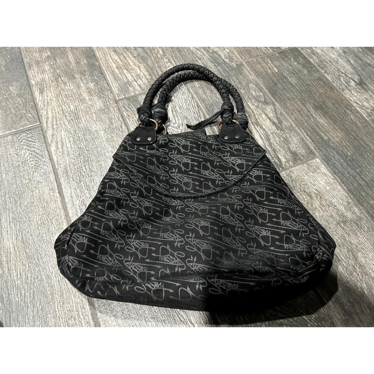 GENTLY USED STUSSY BLACK HOBO BAG COLOR Depop