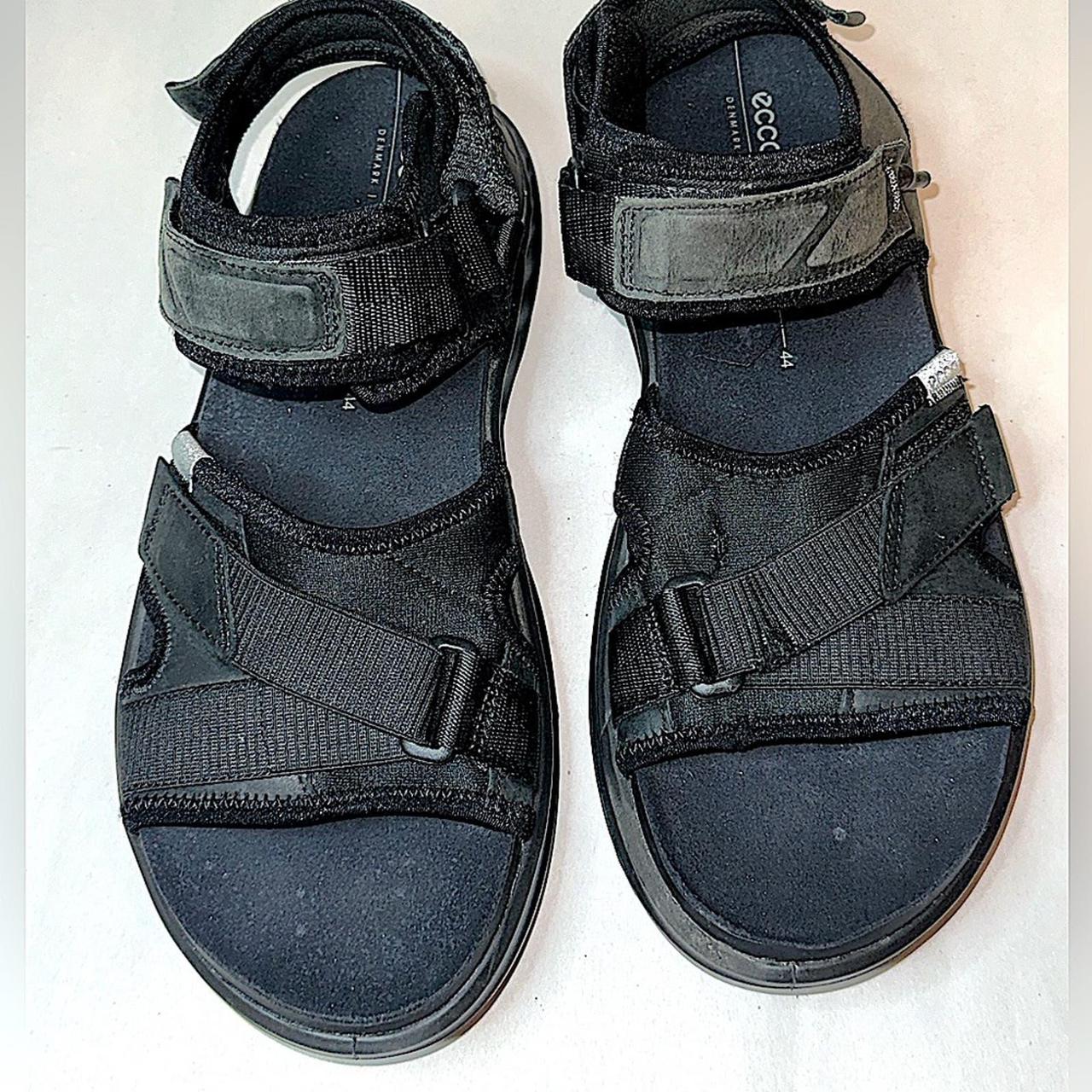 Used Ecco Exowrap Sandals Black Mens US 10 10.5 EU