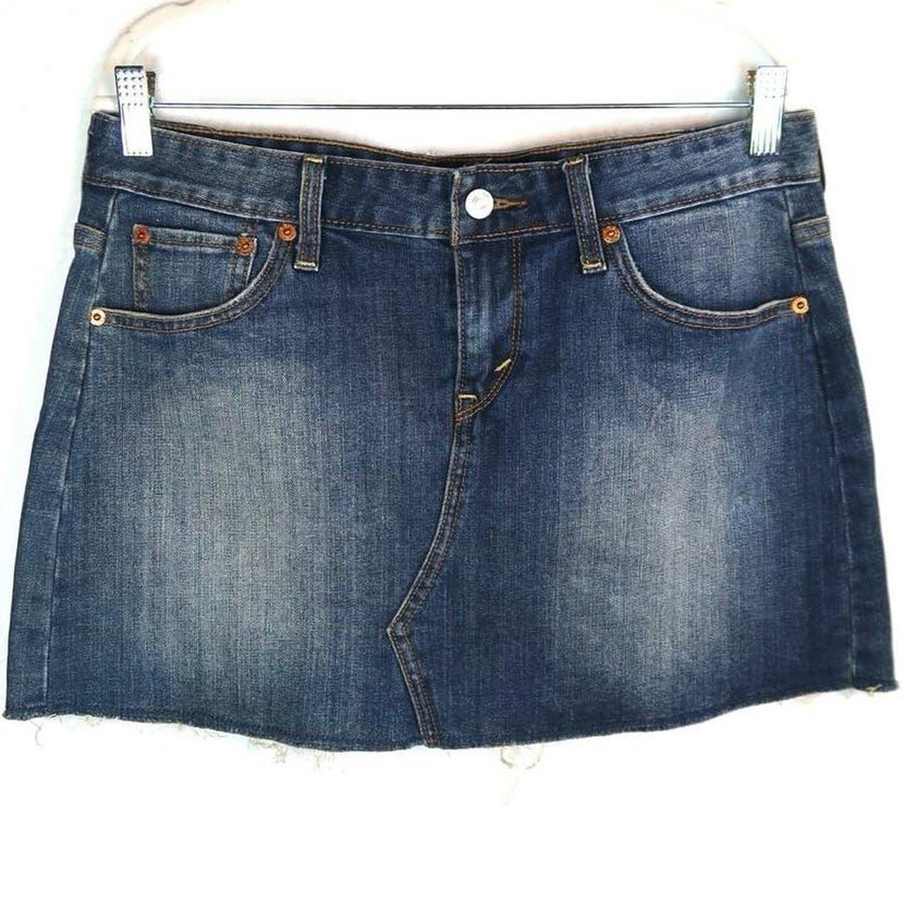 Vintage Levi's Mini Skirt Cute denim mini skirt... - Depop