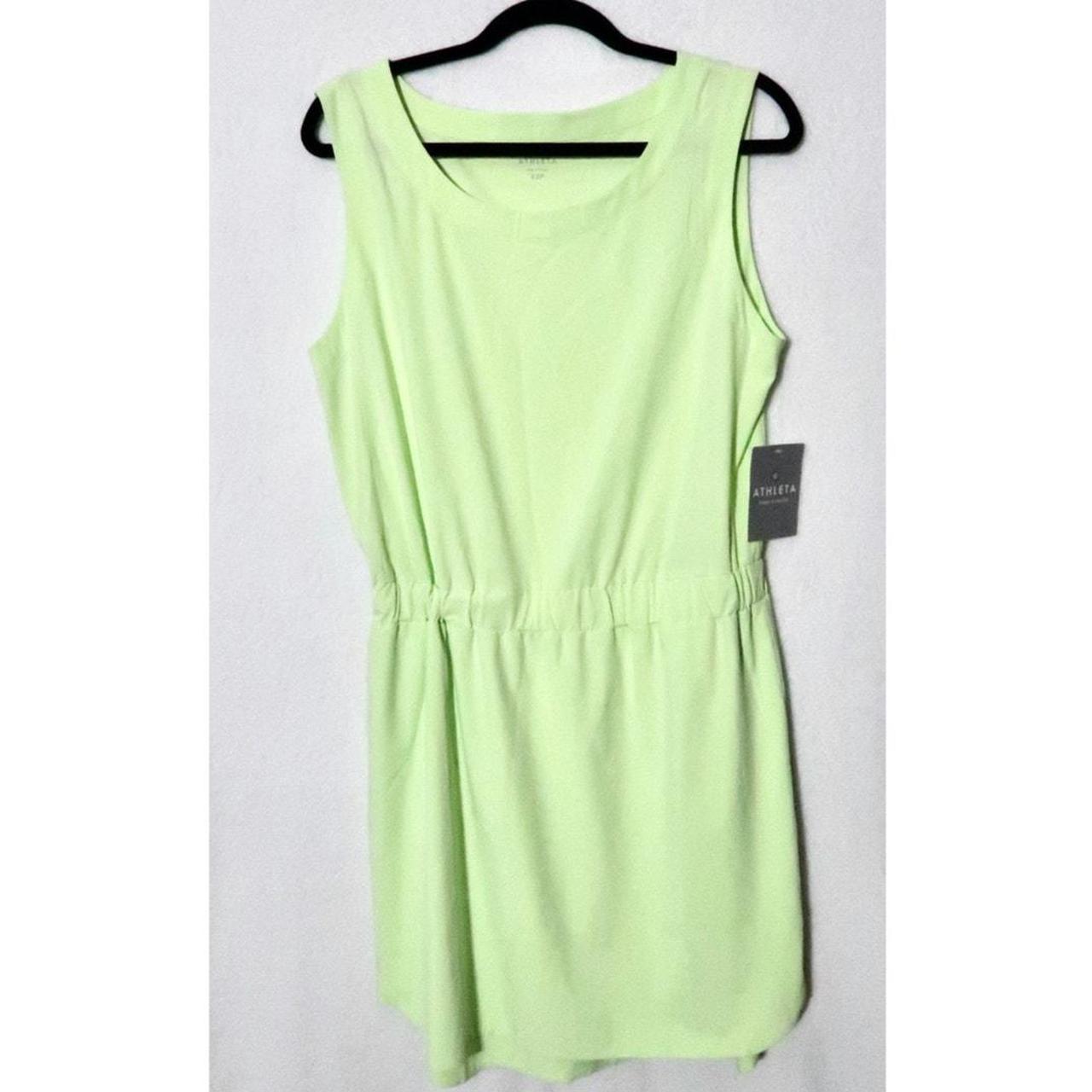 ATHLETA ASTRA DRESS NEON GREEN SIZE 12 Size . Depop