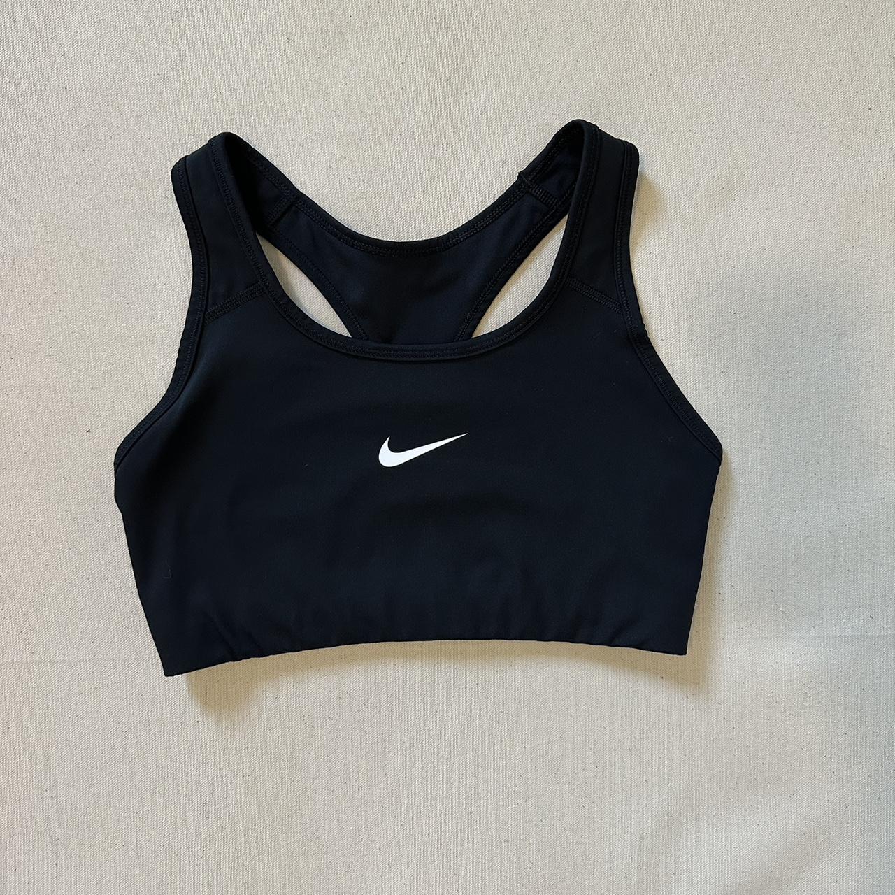 Nike Racerback Sports Bra Size Medium Black Great Depop