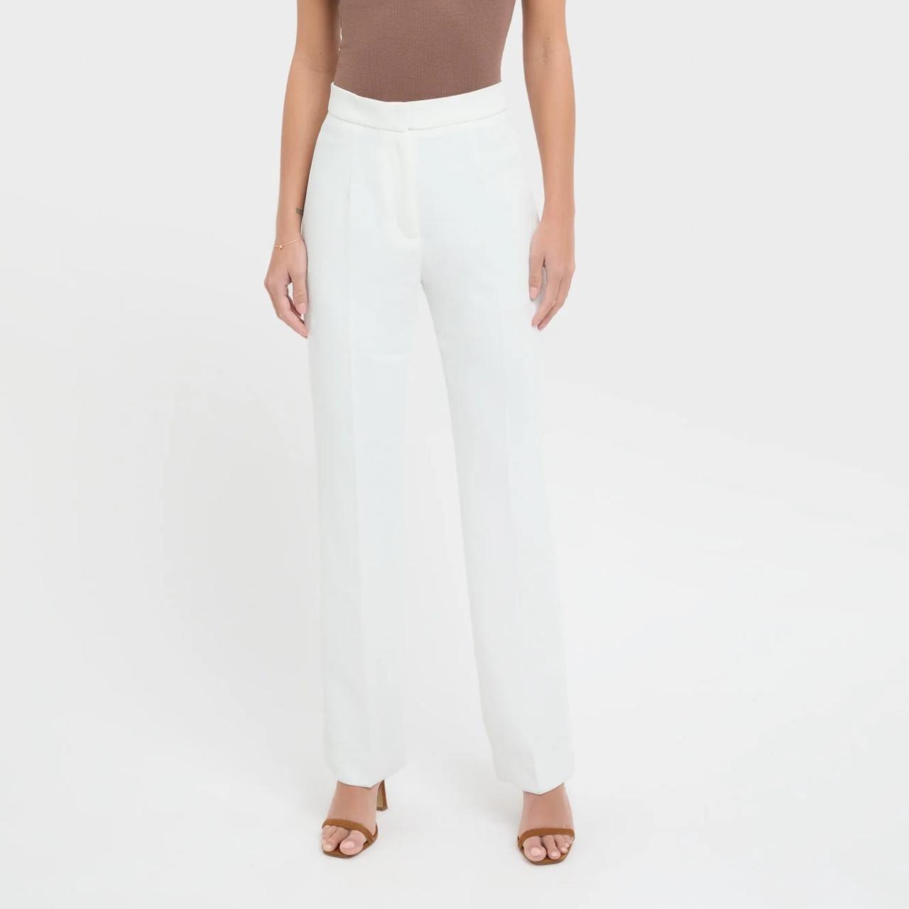 Kookai Oyster Tapered Pant in Natural White,
