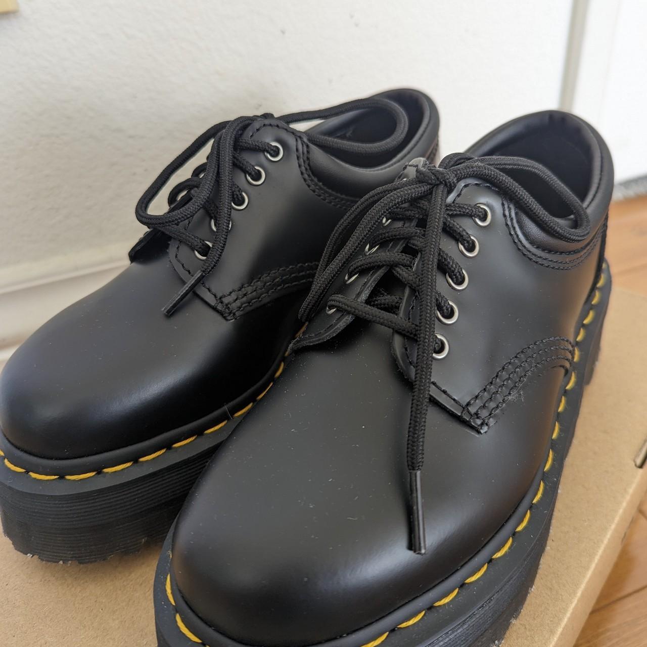 Women's Black and Yellow Oxfords | Depop