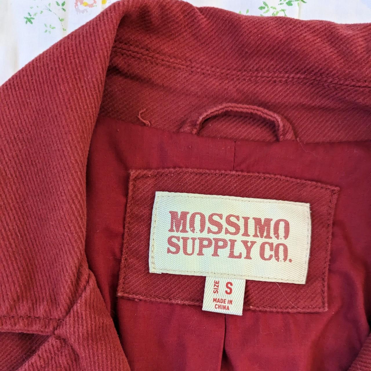 Mossimo Women's Red and Burgundy Coat | Depop