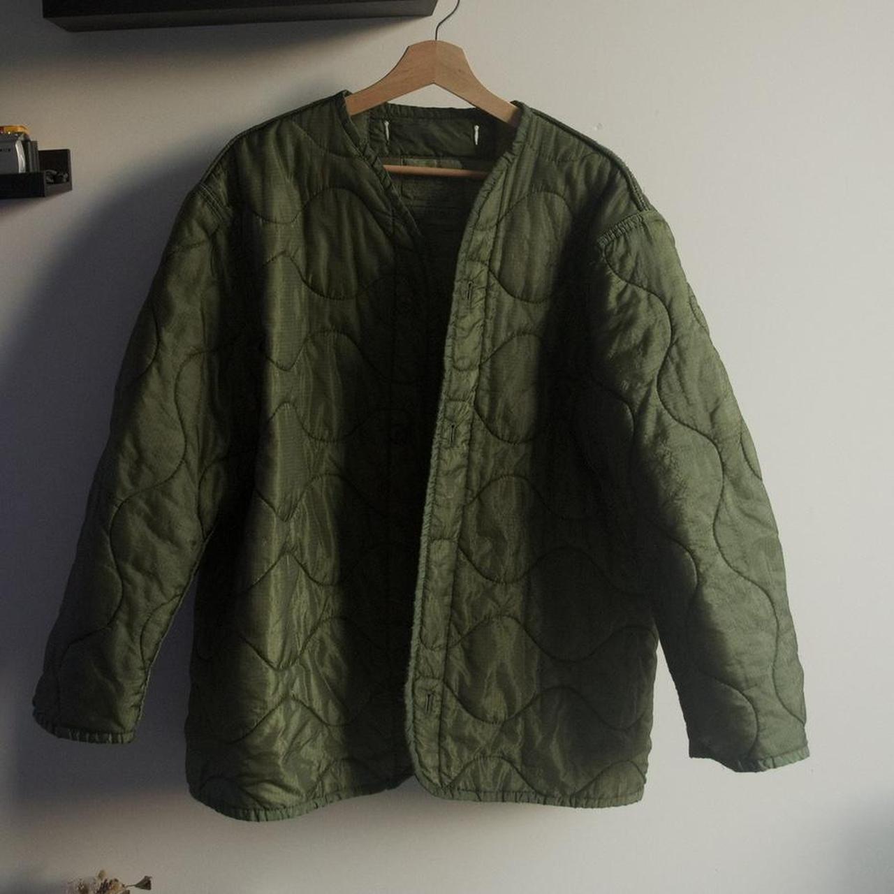 Vintage army liner jacket Size Depop