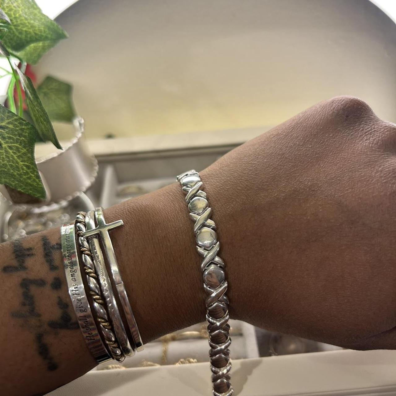 Women's Bracelet - Silver – Solid Signed 925 Ster… - image 1