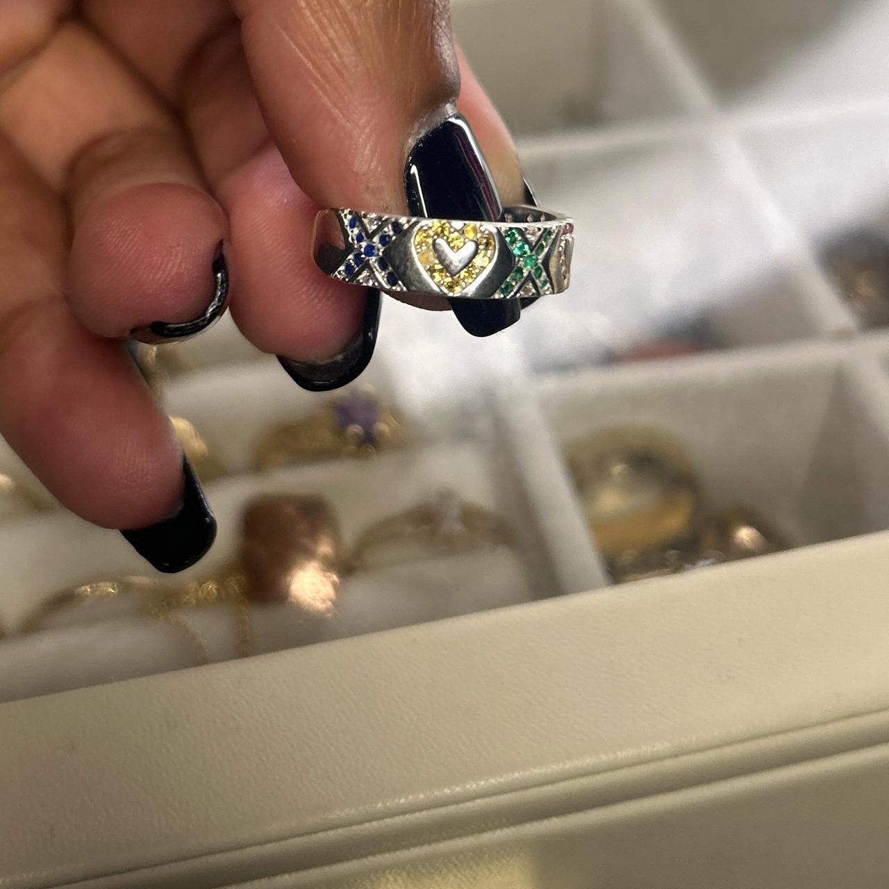 Women's Ring - Silver/Multi – Real solid 925 sign… - image 2