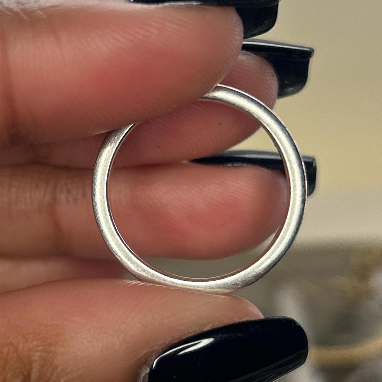 Women's Ring - Silver – Real solid 925 signed ste… - image 2