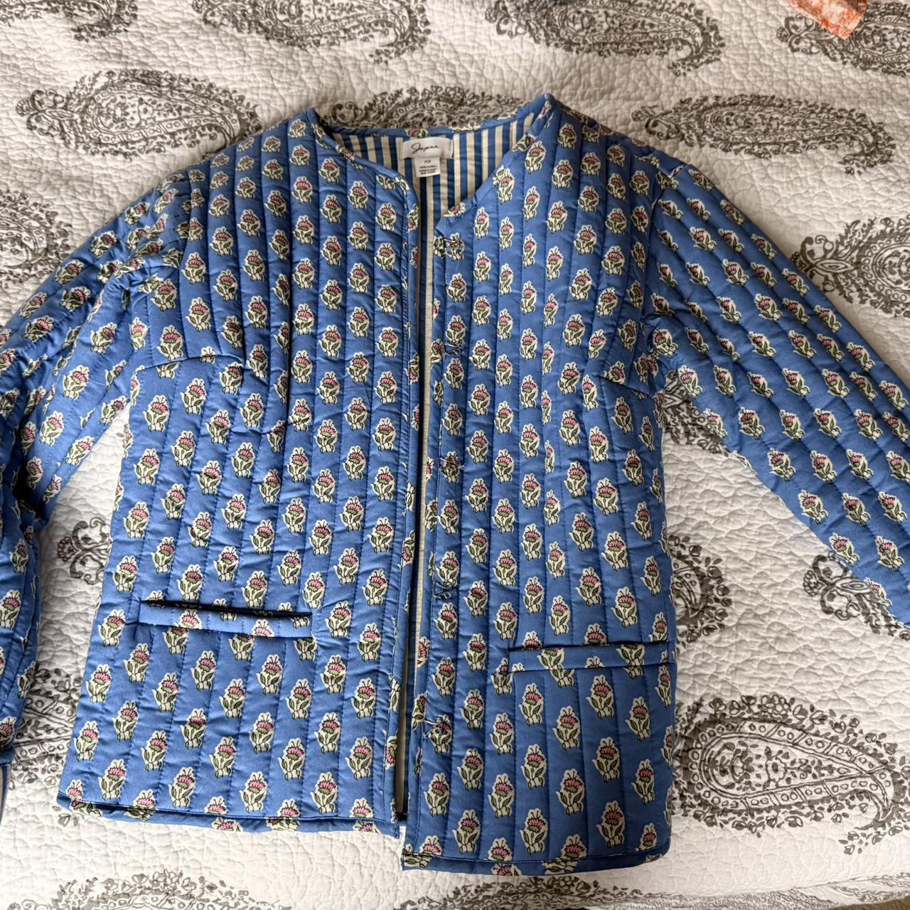 Women's Jacket - Blue/Multi - XS – Patterned Quil… - image 1
