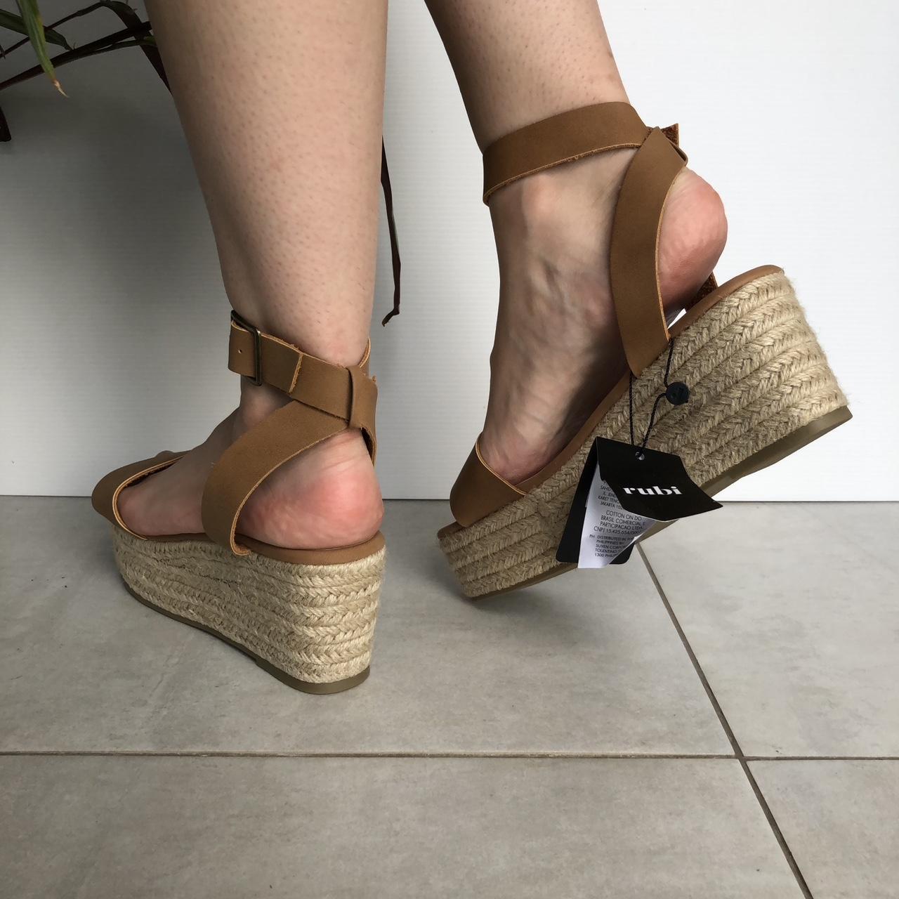 Rubi Shoes Crystal Espadrille Wedge Brand new... Depop