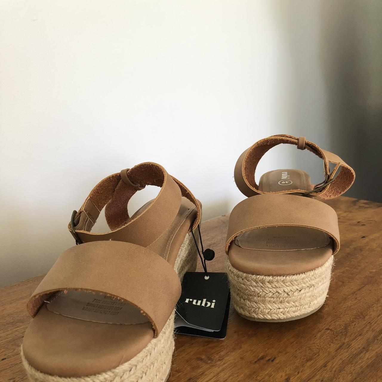 Rubi Shoes Crystal Espadrille Wedge Brand new... Depop