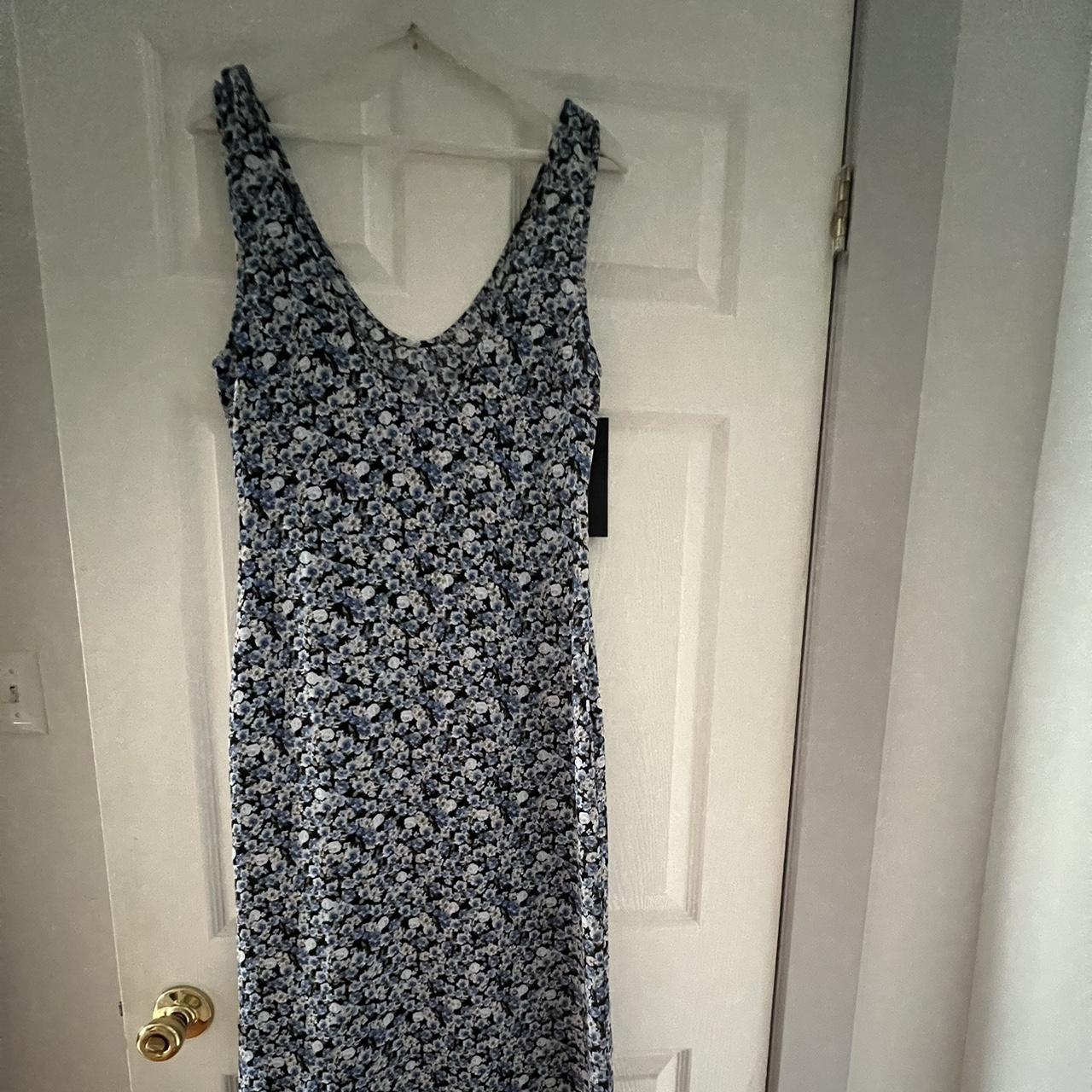 Blue floral Lioness maxi dress. Originally $79.... - Depop