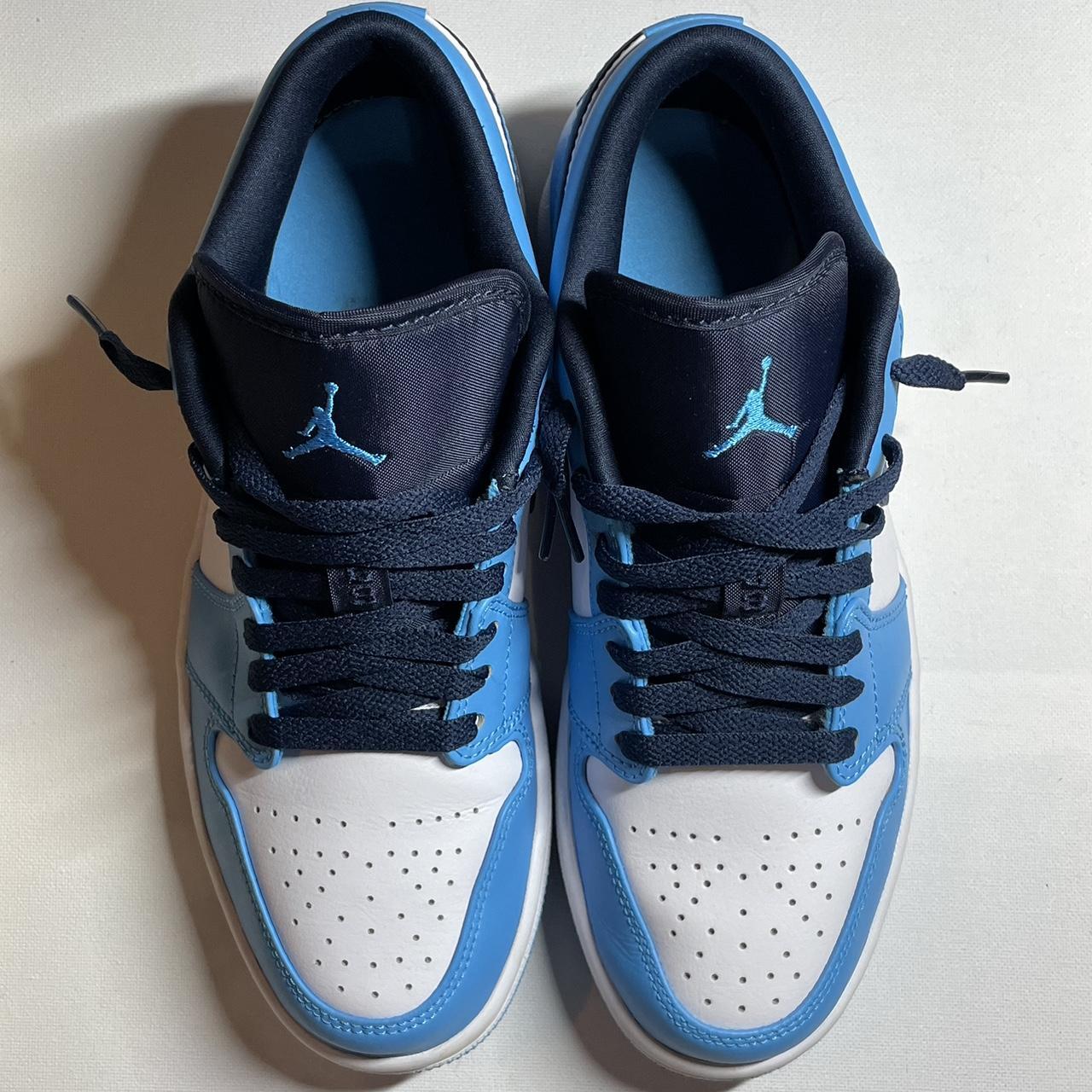 air jordan 1 low white dk powder blue