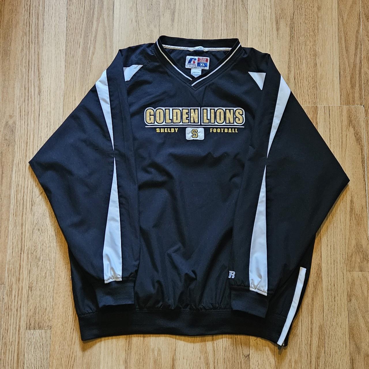 Vintage Black Russell Athletic Golden Lions Shelby... - Depop