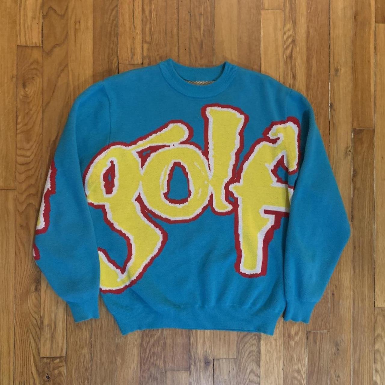 Golf Wang Autumn 2020 Blue Safari Sweater | Depop