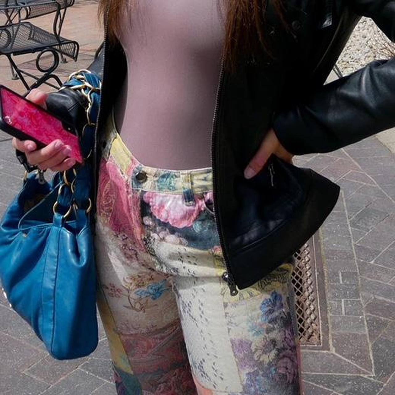 Roberto Cavalli - Muticolor Patchwork Jeans - Depop