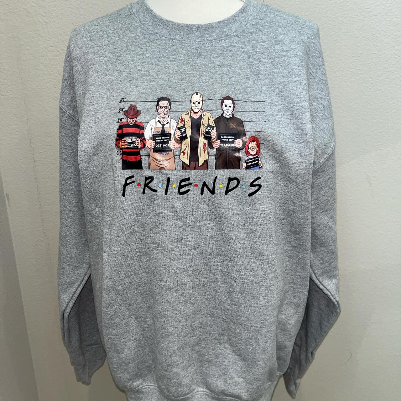 friends inspired halloween mugshot crewneck make. Depop