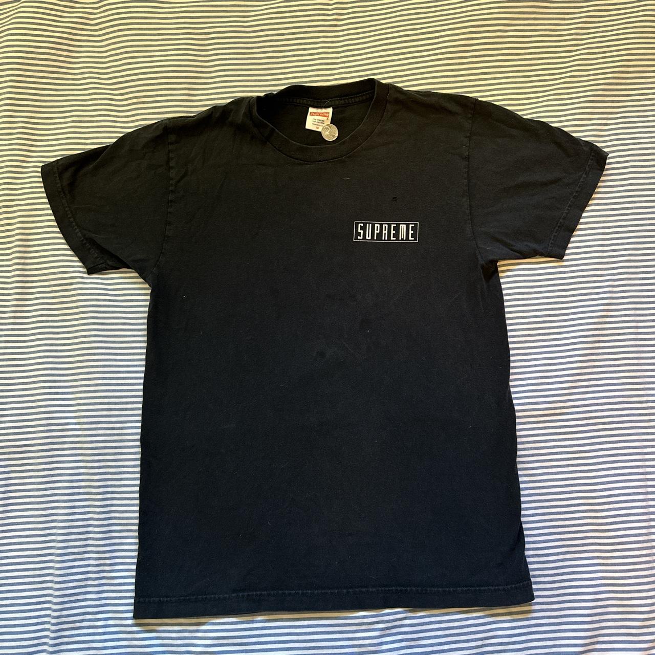 Supreme RIOT t-shirt Tagged MEDIUM small tear... - Depop