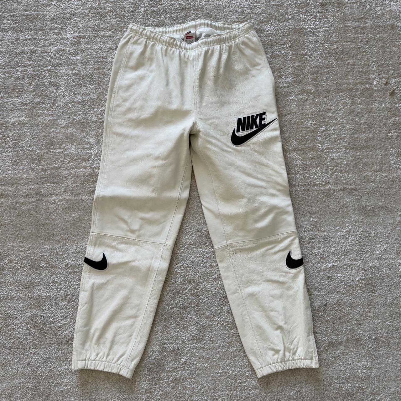 supreme nike leather warm up pant