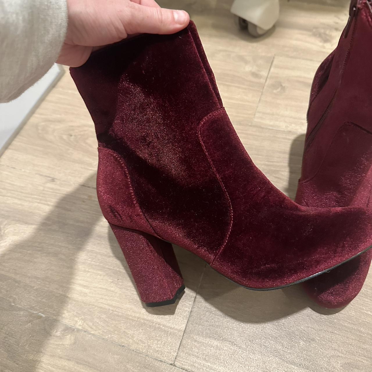 Madden girl velvet boots best sale