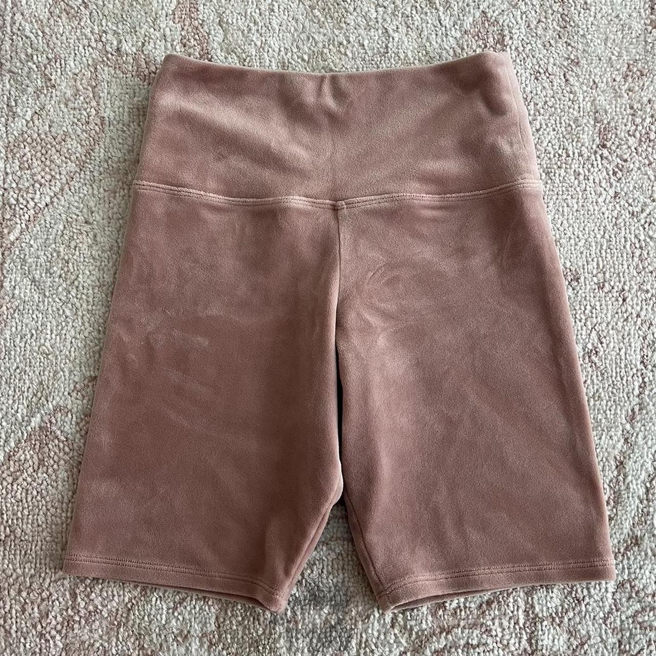 Target Colsie Pink Velvet Biker Shorts, Super