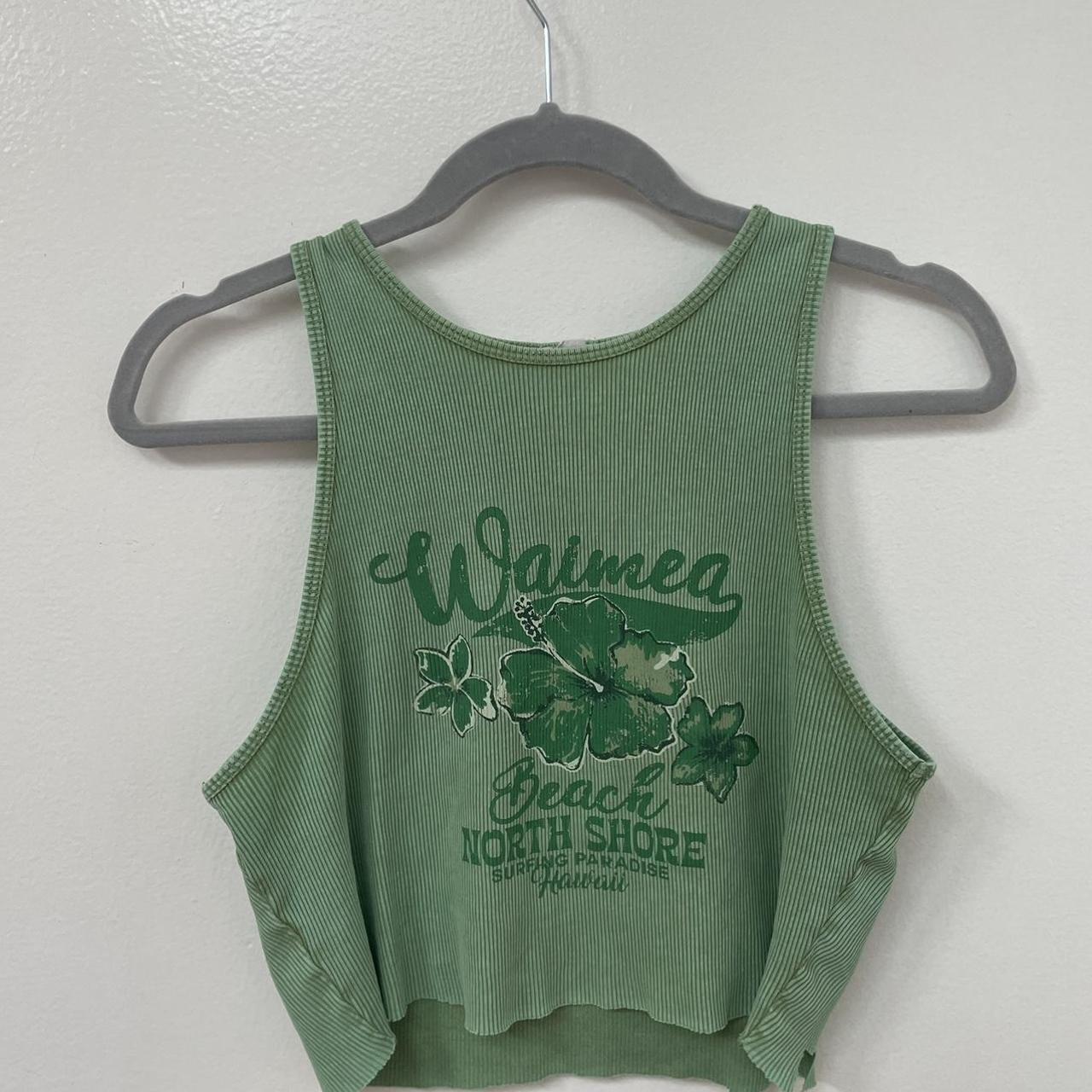 Garage Women's Green Croptop Depop