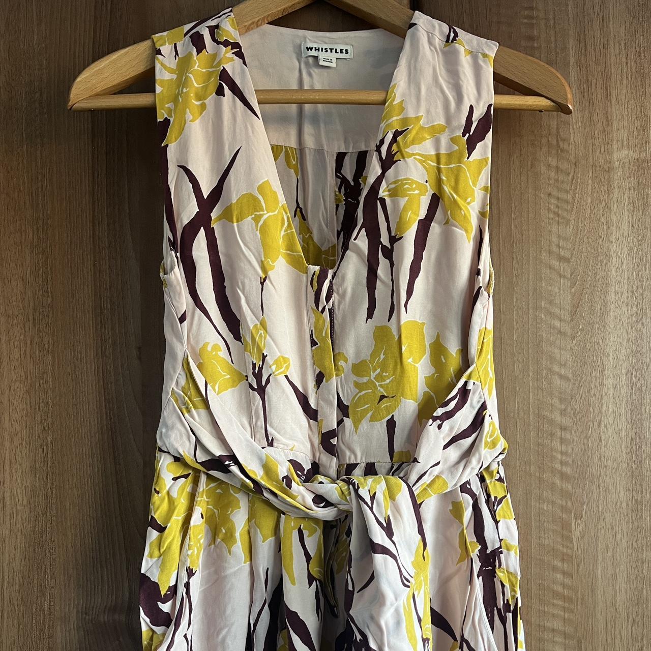 Whistles Erica Montrose Print Silk Jumpsuit Size 10 selling