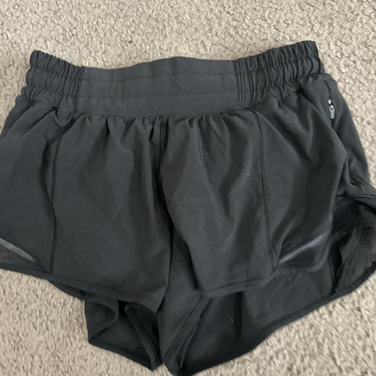 Black Lululemon shorts size 0 very comfortable 2.5 - Depop