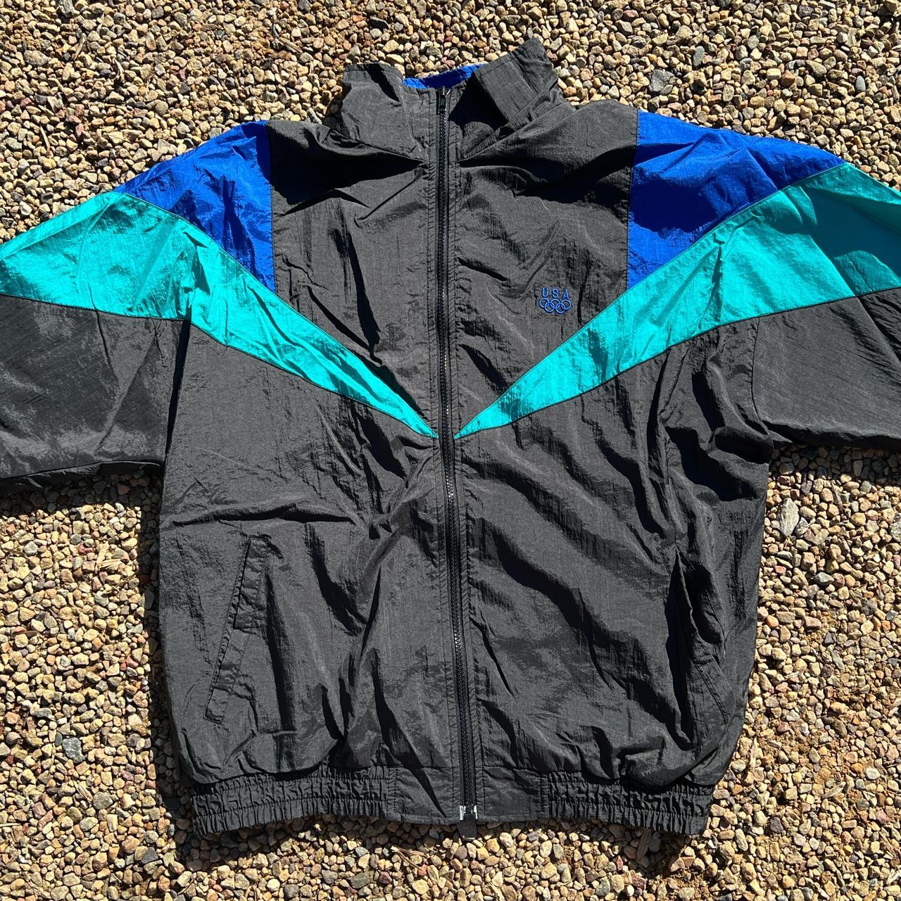 JCPenney Men's Black and Blue Jacket Depop