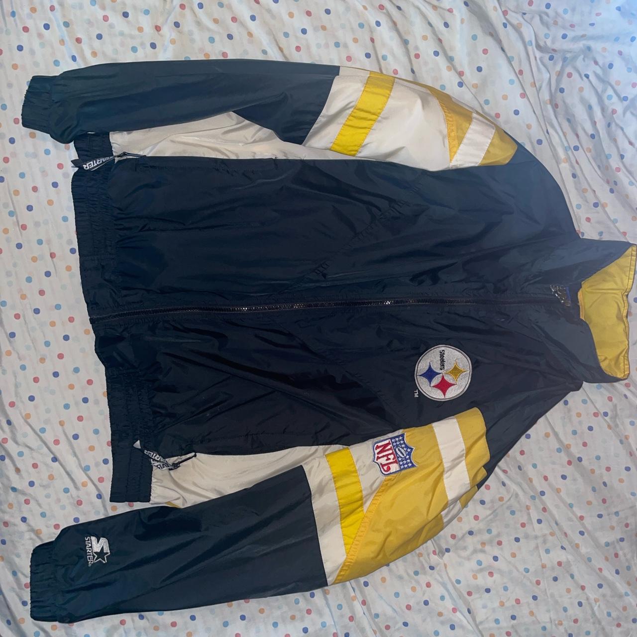 Starter V-Neck Pittsburgh Steelers Black / Yellow Windbreaker