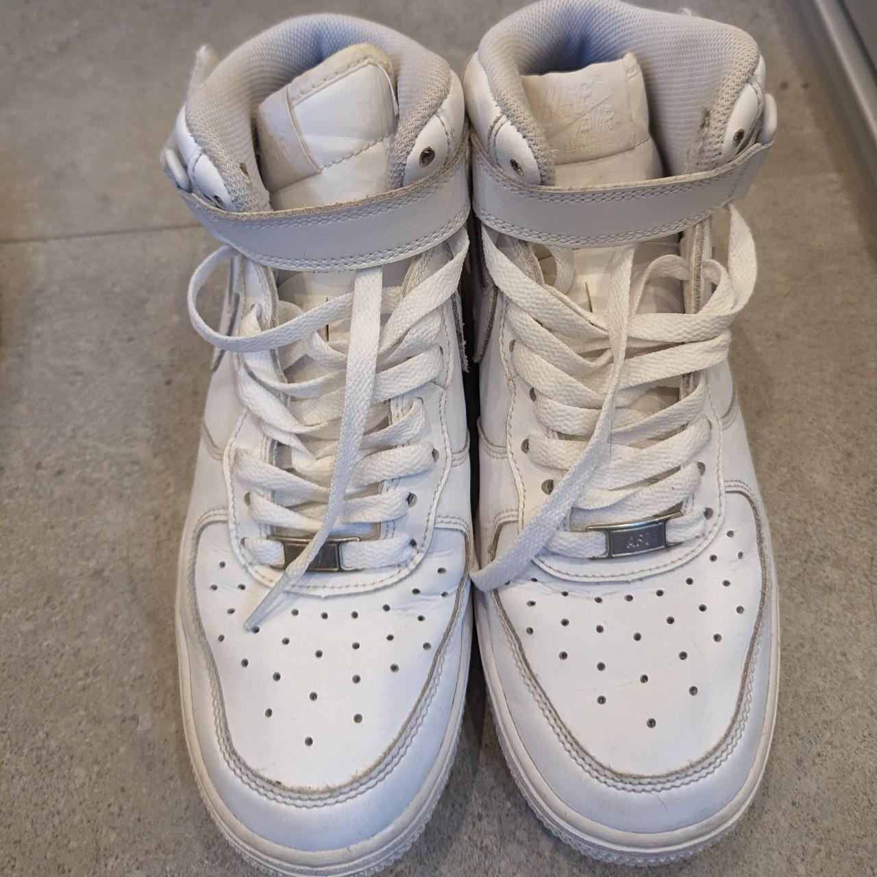 Air force 1 high tops white youth sneakers - Depop