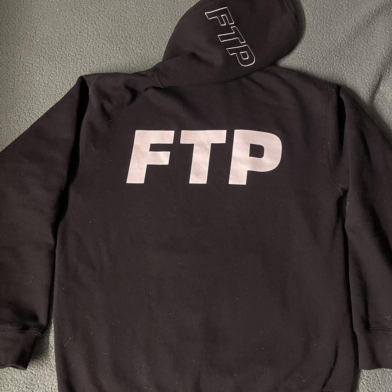 FTP and Thrasher logo hoodie 10/10 Embroidered FTP... - Depop