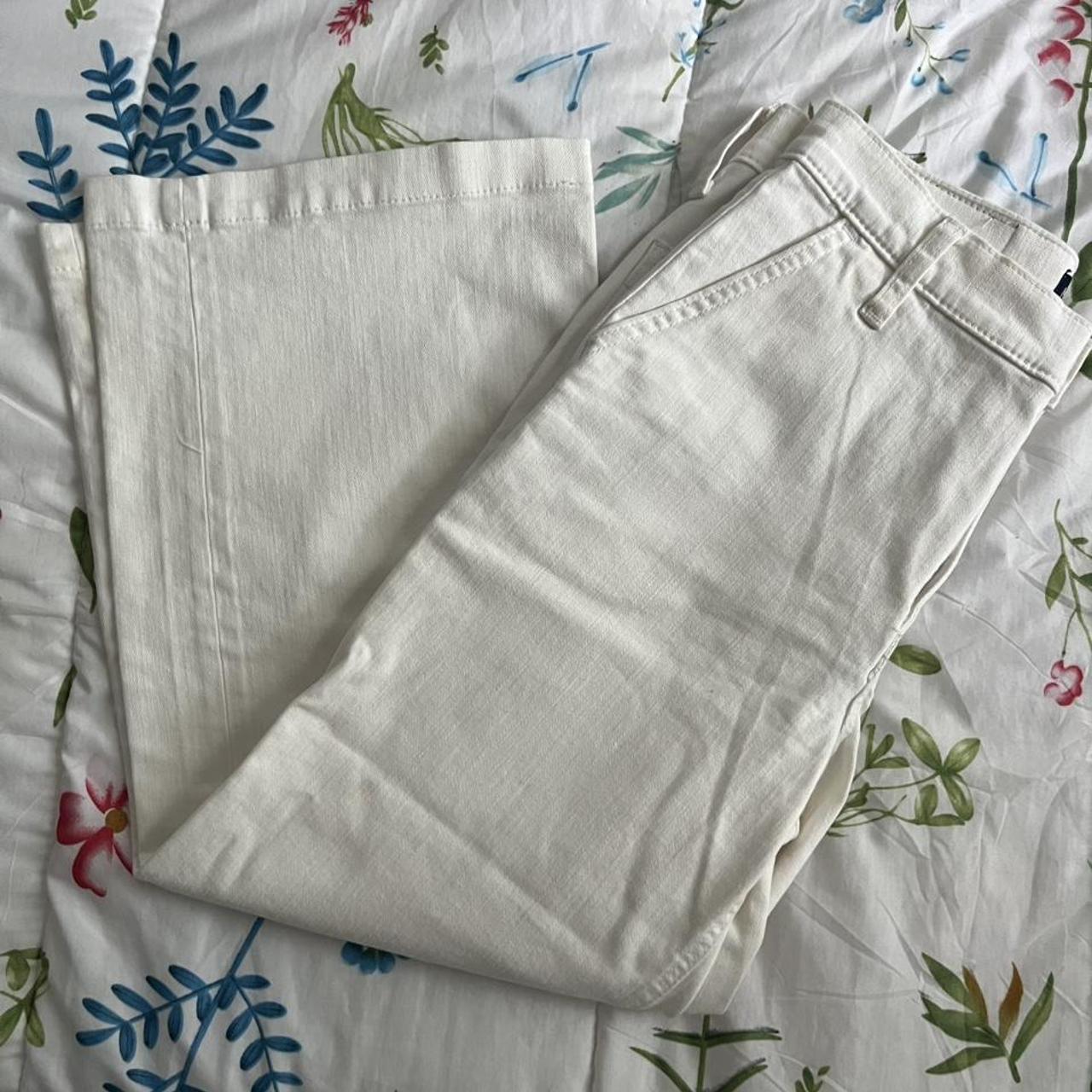 J.Crew Women's White Jeans Depop