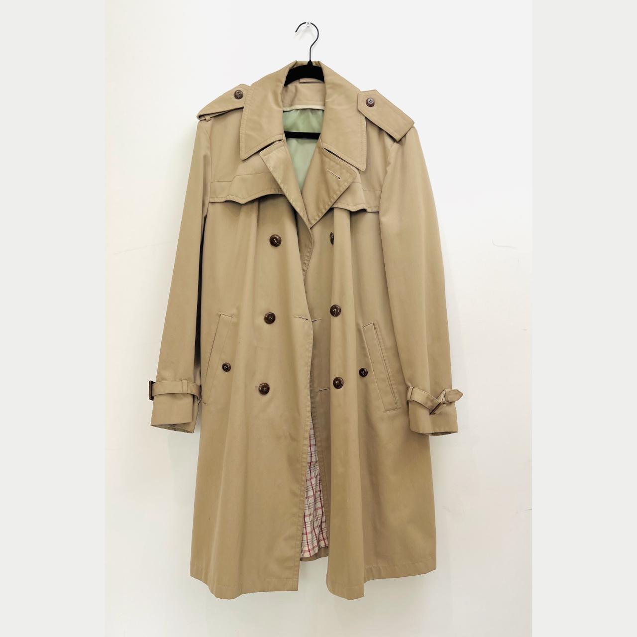 Sears Women's Tan and Khaki Coat | Depop