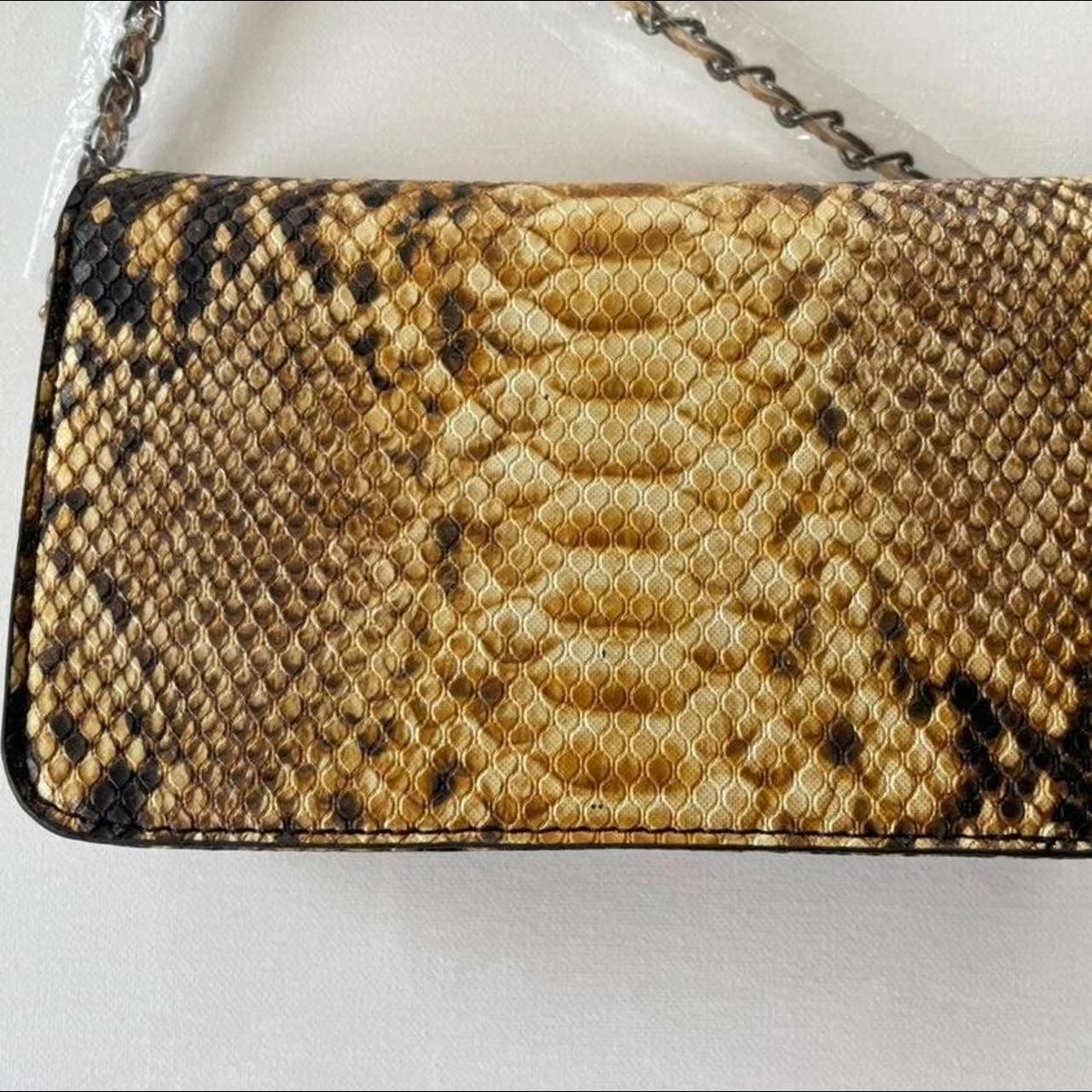 BADGLEY MISCHKA Snake Skin Vegan Leather Crossbody