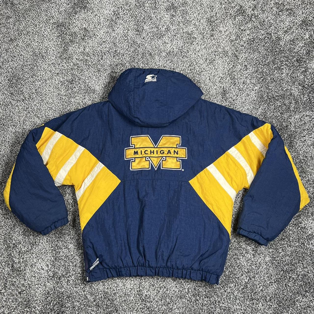 Starter Men's Yellow and Blue Jacket Depop
